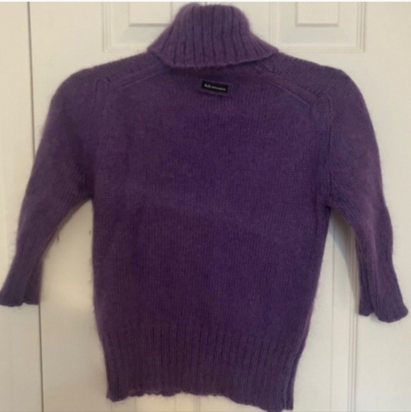 Dolce & Gabbana Purple Angora Turtleneck Sweater - Picture 2 of 14